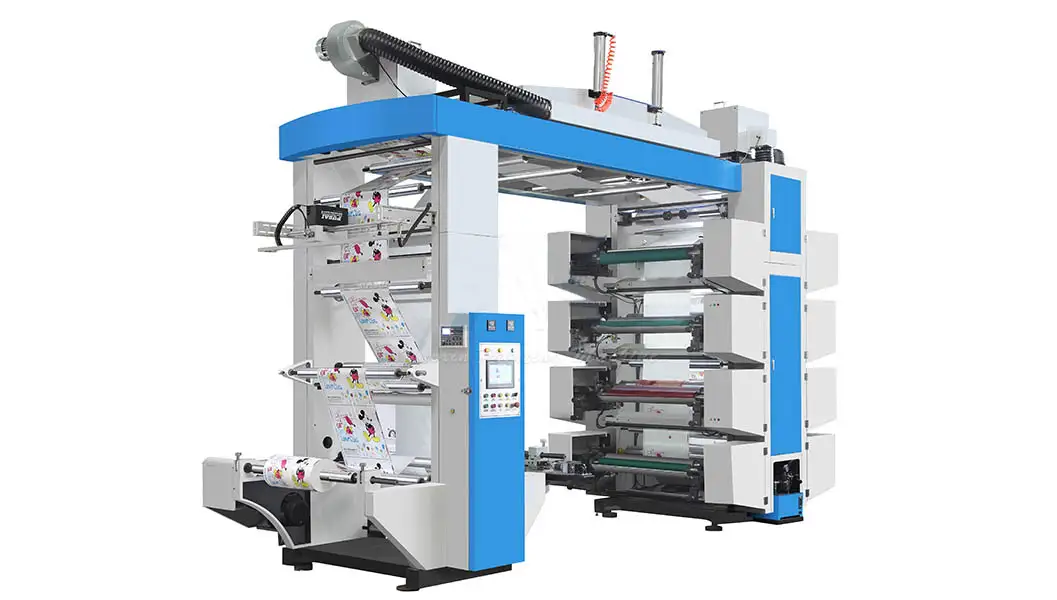 8 colors flexo printing machine