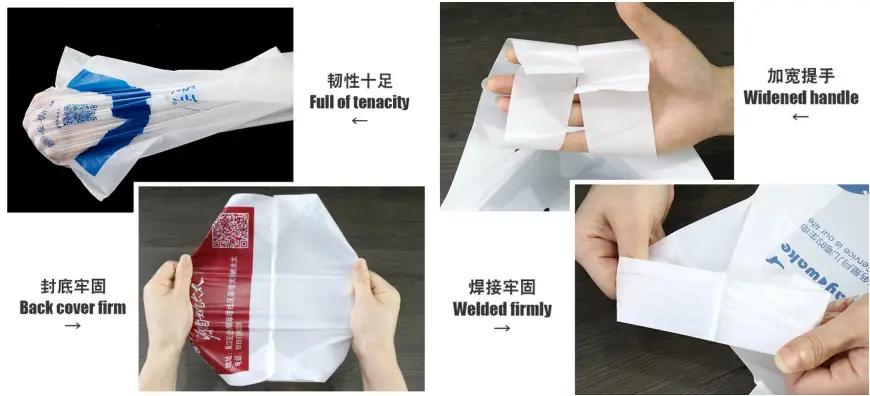 Máquina de fazer sacola plásticas tipo camiseta de alta velocidade